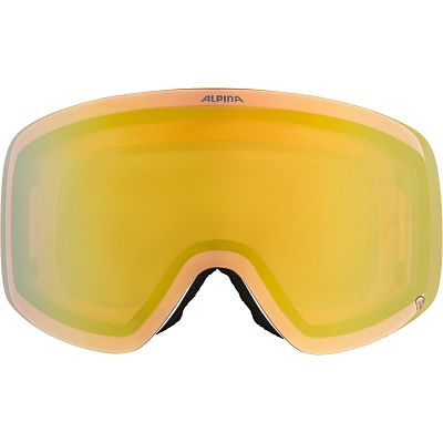 Превью Горнолыжная маска Маска горнолыжная ALPINA Penken Q White/Gold Matt/Gold (A7294811)